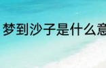 梦到沙子是什么意思 梦到沙子好不好