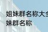 姐妹群名称大全温馨 幸福又温馨的姐妹群名称