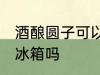 酒酿圆子可以放冰箱吗 酒酿圆子能放冰箱吗