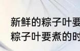 新鲜的粽子叶要煮多久才能用 新鲜的粽子叶要煮的时长