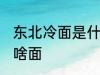 东北冷面是什么面做的 东北冷面用的啥面