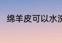 绵羊皮可以水洗吗 绵羊皮能水洗吗