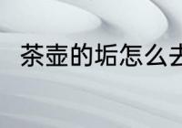 茶壶的垢怎么去 茶壶的垢如何去除