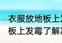 衣服放地板上发霉了怎么办 衣服放地板上发霉了解决方法