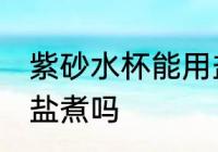 紫砂水杯能用盐煮吗 紫砂水杯可以用盐煮吗